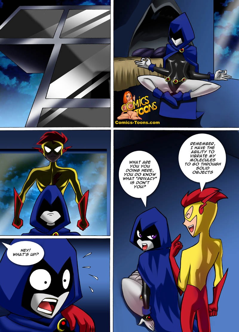 SureFap xxx porno The Teen Titans - [Comics-Toons] - Raven X Kid Flash xxx porno