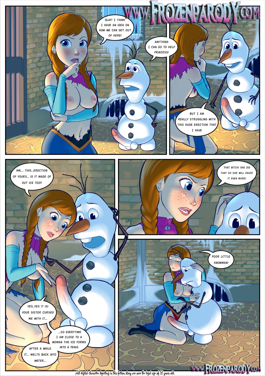 SureFap xxx porno Frozen - [FrozenParody] - Frozen Parody - Part 3 - Iceman