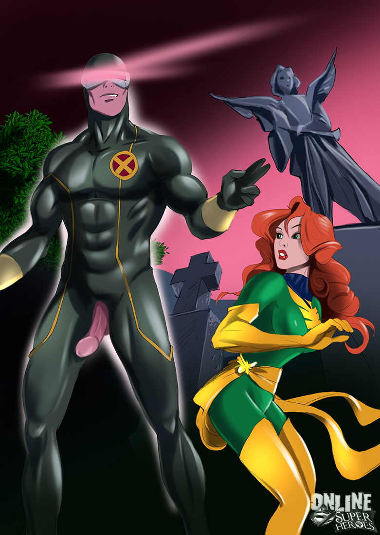 SureFap xxx porno X-Men - [Online SuperHeroes] - Jean Grey and Cyclops Having Kinky Sex In A Cemetery