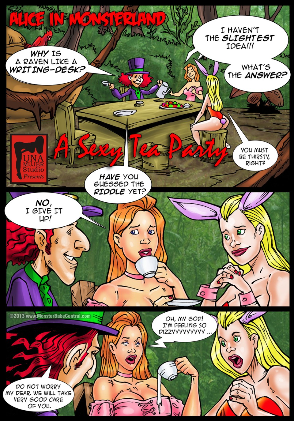 SureFap xxx porno Alice in Wonderland - [MonsterBabeCentral] - Alice in Monsterland 04 - A Saxy Tea Party