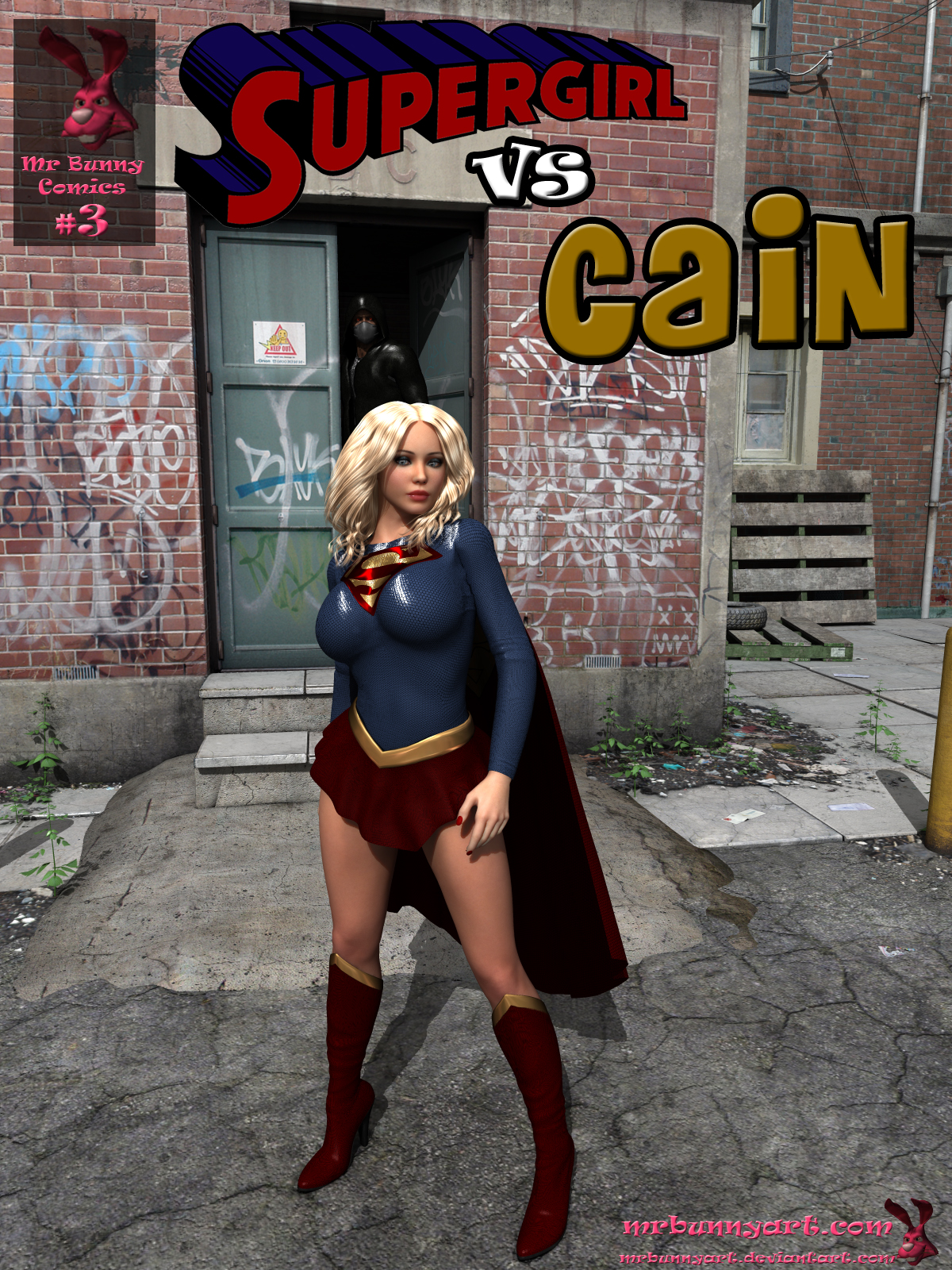 SureFap xxx porno Superman - [MrBunnyArt] - Comics #3 - Supergirl Vs Cain