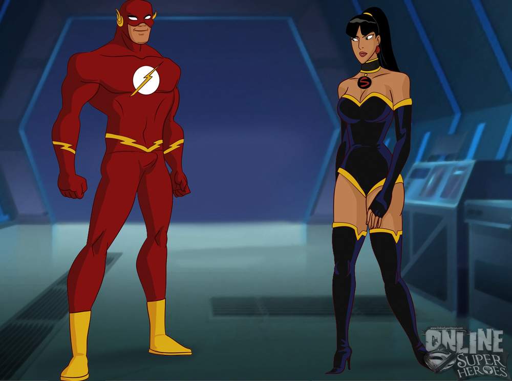 SureFap xxx porno Justice League - [Online SuperHeroes][Max] - The Flash Enjoys Lightning Fast Anal Sex With A Fellow Justice League Member!
