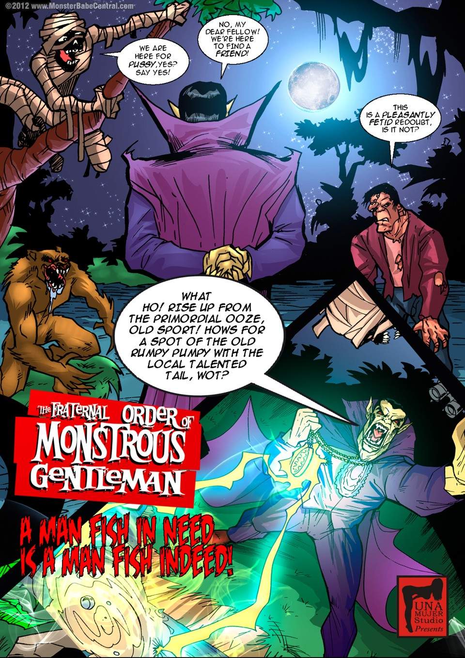 SureFap xxx porno Crossover - [MonsterBabeCentral] - The Fraternal Order of Monstrous Gentlemen! - Issue 5 - Swamp Monster
