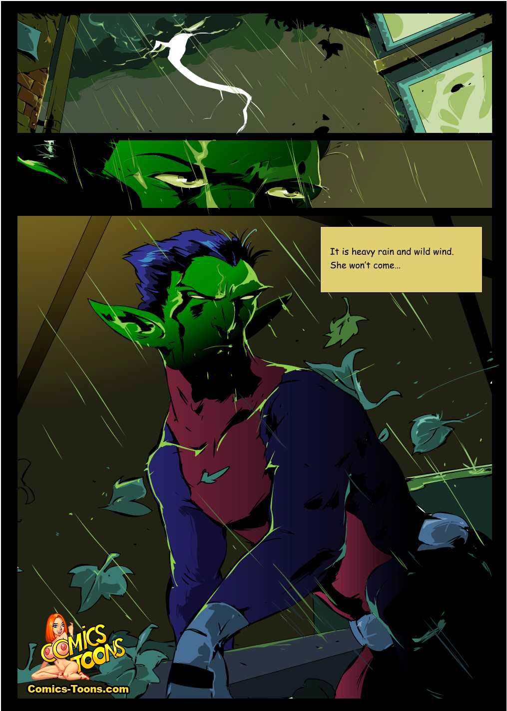 SureFap xxx porno The Teen Titans - [Comics-Toons][Okunev] - Jinx and Starfire and Beast Boy