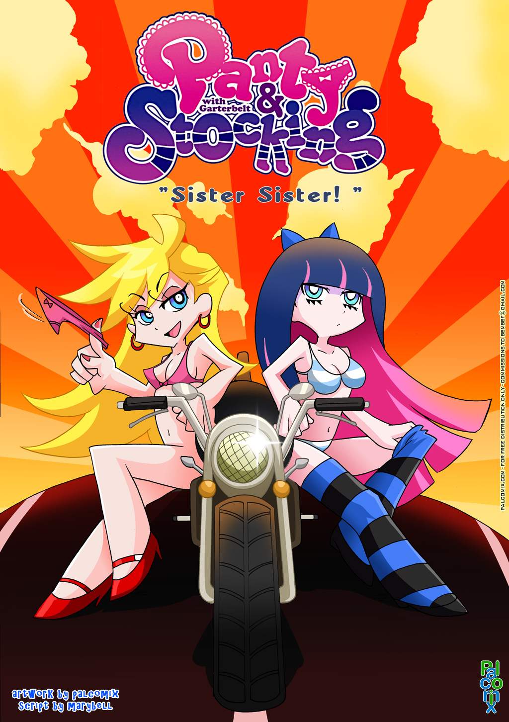 SureFap xxx porno Panty and Stocking With Garterbelt - [Palcomix] - Panty and Stocking II - Sister, Sister!