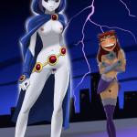 The Teen Titans - [Online SuperHeroes] - Teen Titans Raven and Starfire Play With Dildos