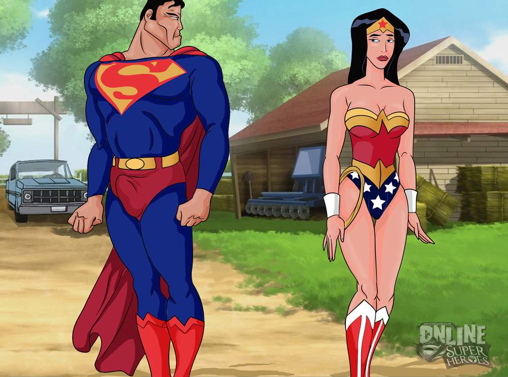 SureFap xxx porno Justice League - [Online SuperHeroes][Max] - Wonder Woman And Superman Enjoy A Hardcore Countryside Fuck Together!