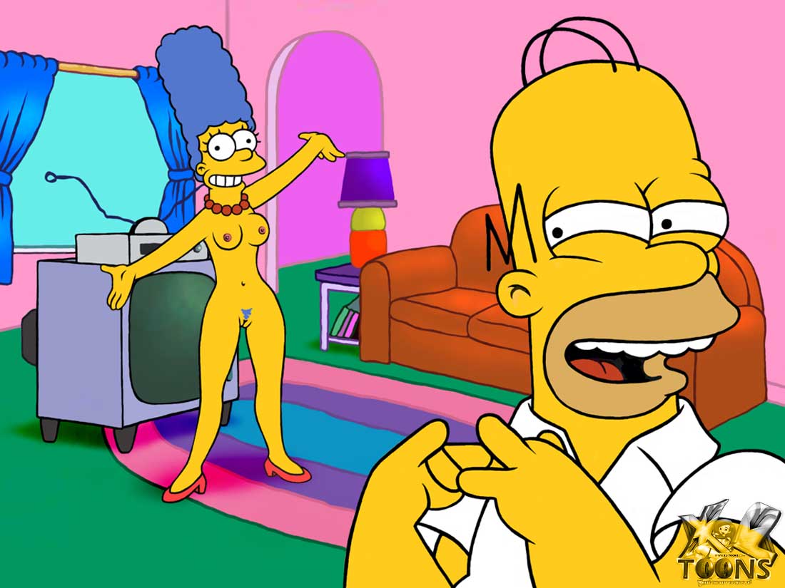 SureFap xxx porno The Simpsons - [XL-Toons] - Marge Keeps Homer Away From The TV With Sex