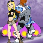 The Teen Titans - [XL-Toons] - Sexy Terra Gets Fucked Hard By Cyborg And His Black Robot Dick