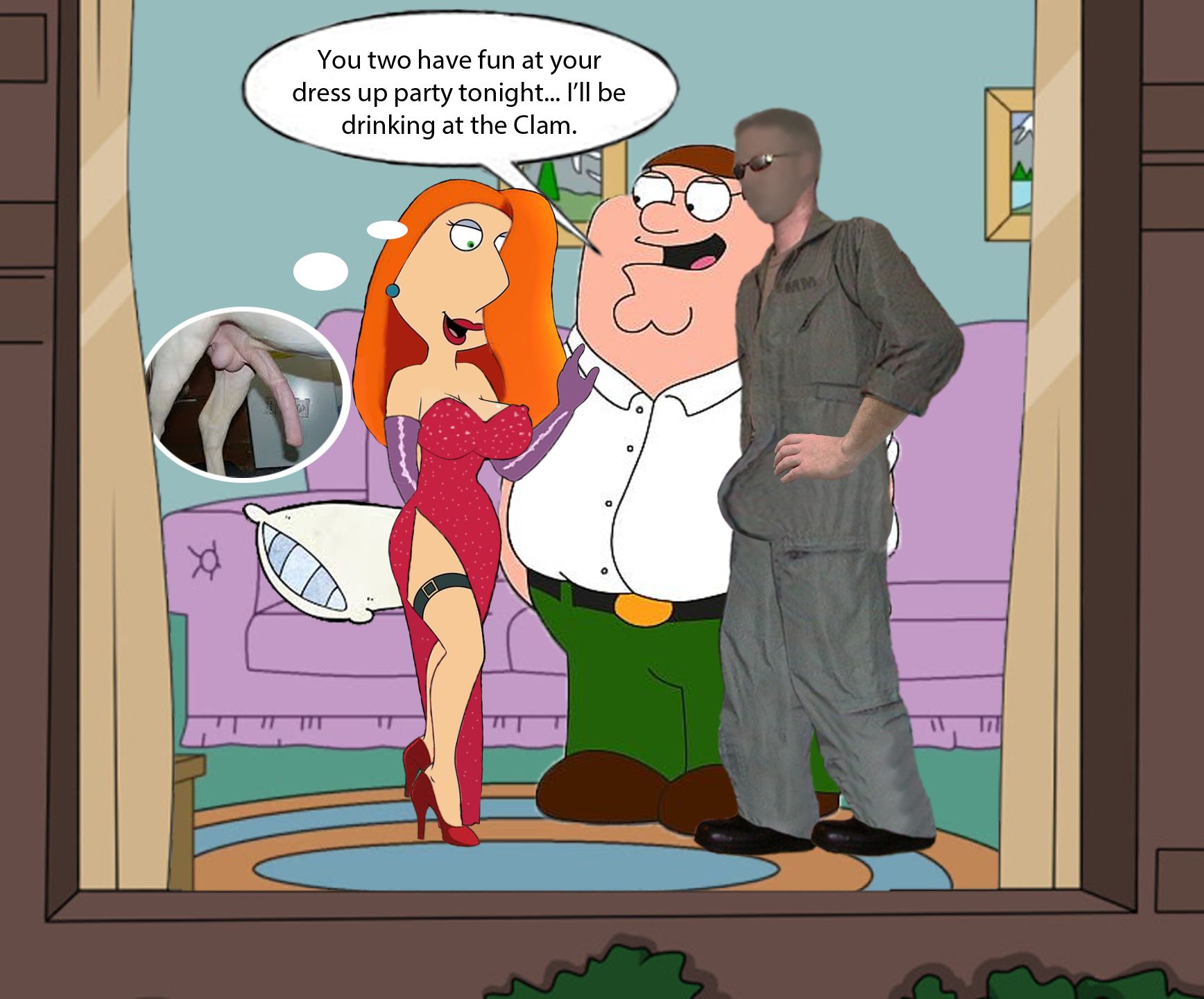 SureFap xxx porno Family Guy - [Calikid0690] - Date With Lois Rabbit - Dress Up Party