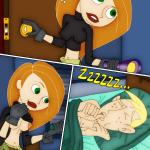 Kim Possible - [Online SuperHeroes][Comics][83][84] - Kim Possible Sneaks Into Ron’s Room For Some Sex + Daddy Sends Kim Over To Ron’s To Play
