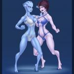 Mass Effect - [Hughaku] - Liara T'Soni VS Tali'Zorah Catfight! Ep2