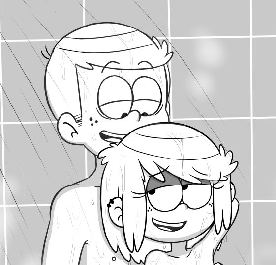SureFap xxx porno The Loud House - [RedKazE (KarmaKazE)] - Lincoln and His Daughter Lupa: Taking a Shower