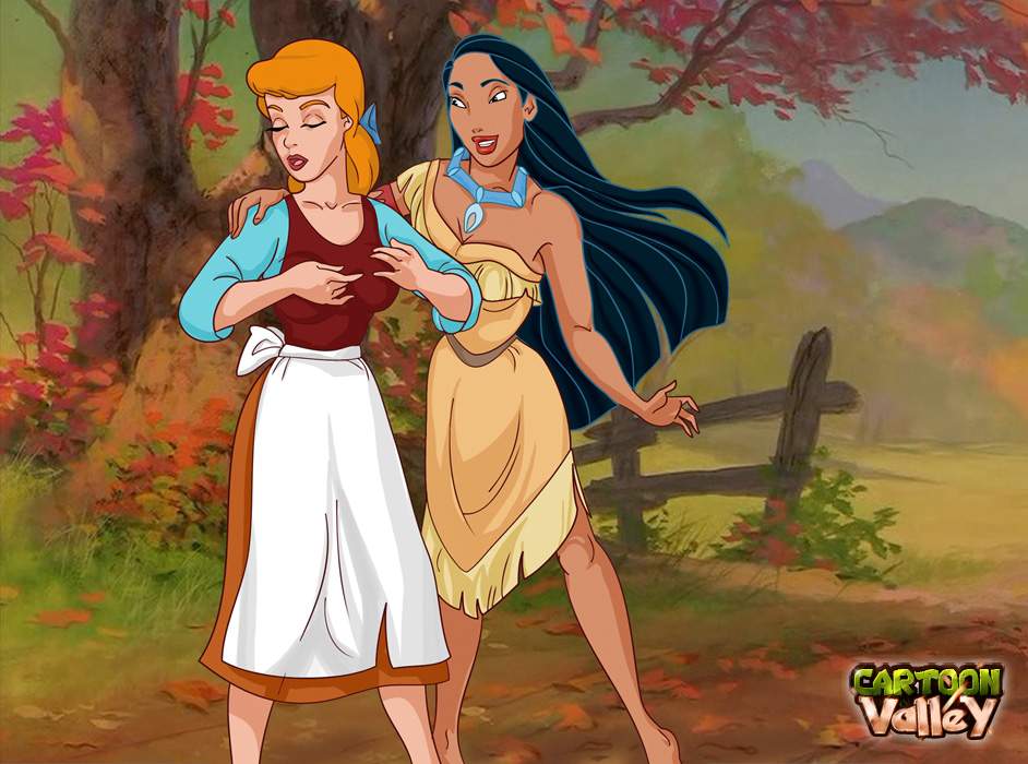 SureFap xxx porno Crossover - [CartoonValley][NEW] - Pocahontas and Cinderella Have Kinky Lesbian Sex Together!