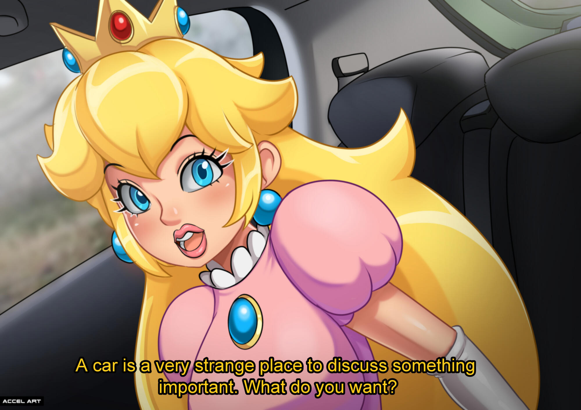 SureFap xxx porno Super Mario Bros - [Accel Art] - Princess Paech - Waifu Taxi