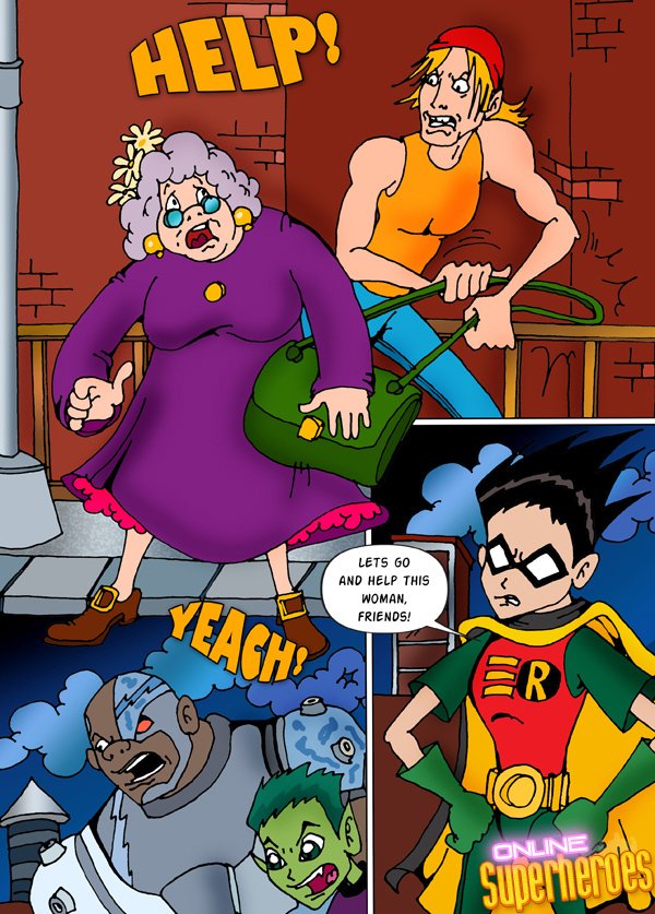 SureFap xxx porno The Teen Titans - [Online SuperHeroes][Comics][37] - Teen Titans Rescue An Old Lady’s Bag of Dildos