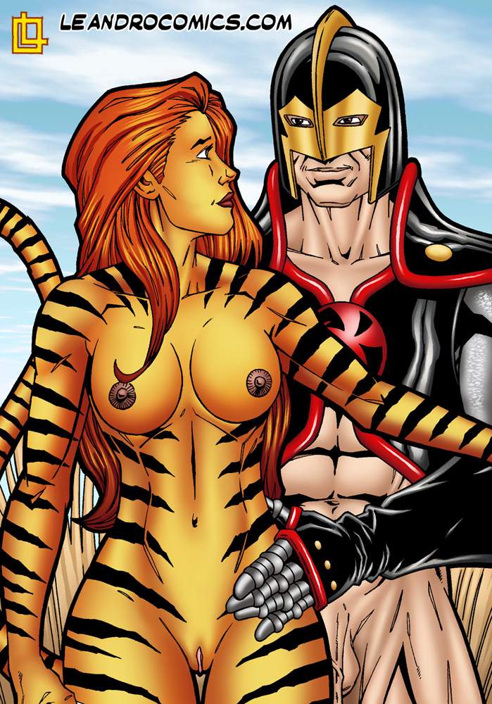 SureFap xxx porno Marvel Universe & Marvel Comics - [Leandro Comics][Gallery66] - Tigra Gets Wild And Kinky With The Black Knight’s Meat Sword