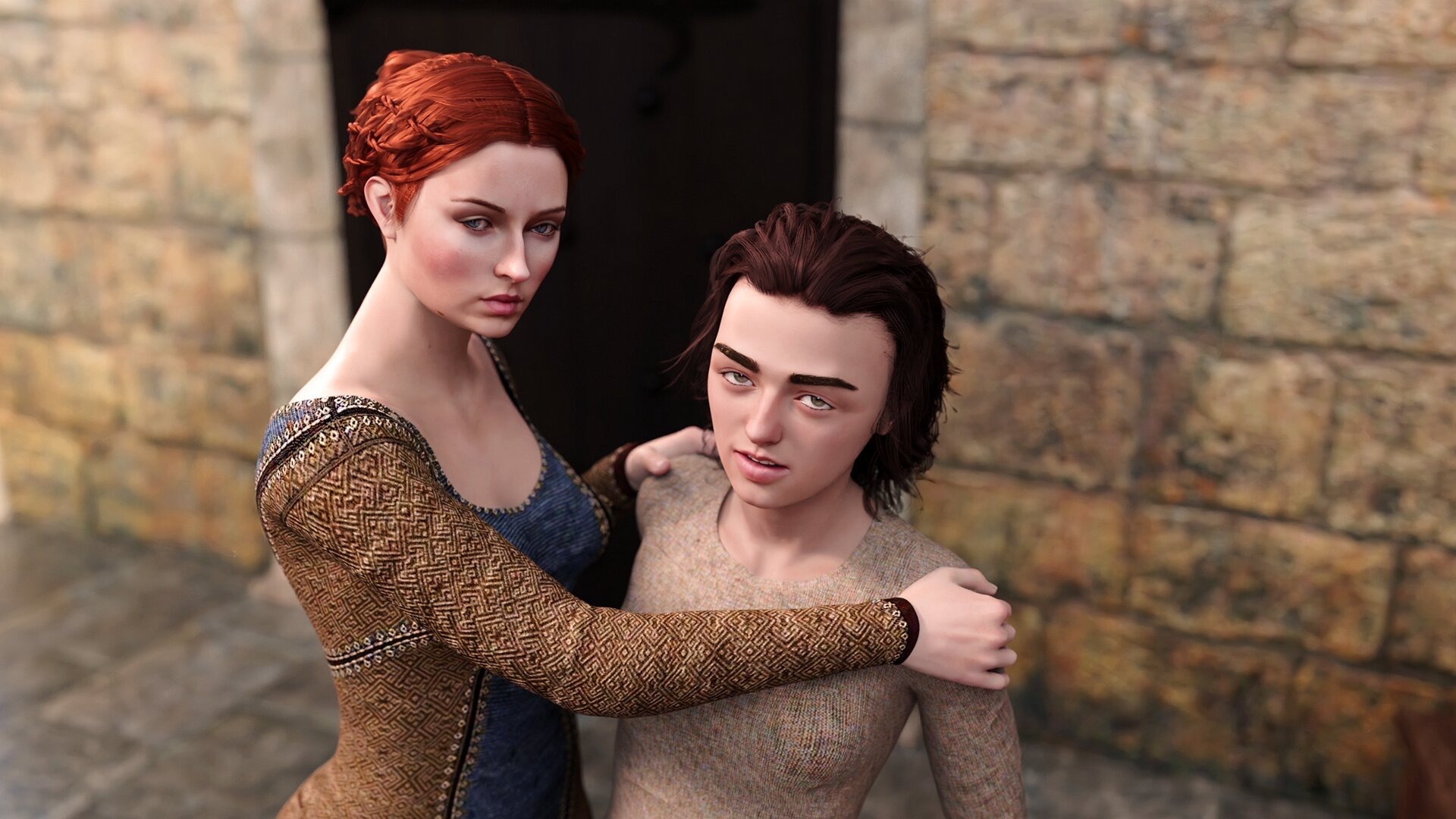 SureFap xxx porno Game of Thrones - Whores of Thrones - Sansa & Arya 2 (threesome)