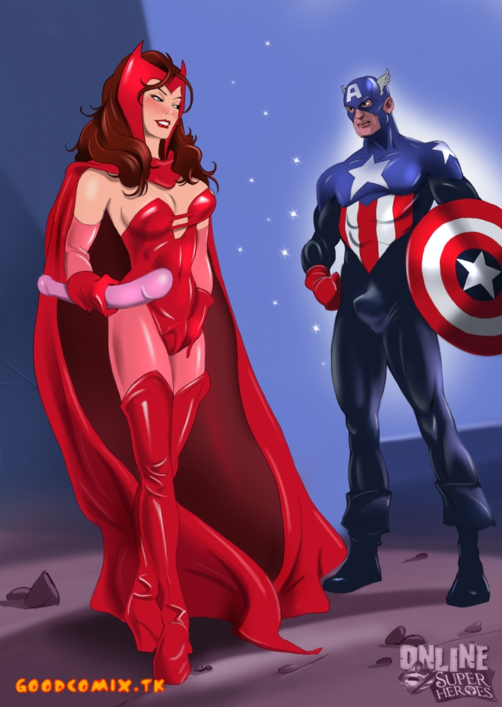 SureFap xxx porno Justice League - [Online SuperHeroes] - Scarlet Witch and Captain America xxx porno