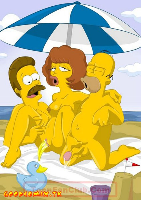 SureFap xxx porno The Simpsons - [ToonFanClub] - Simpsons And Flanders On The Beach