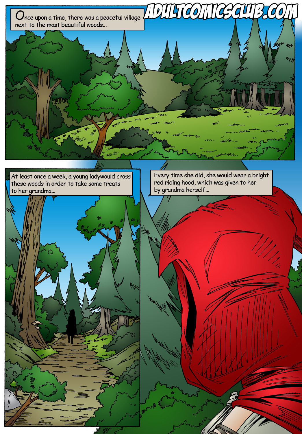 SureFap xxx porno Little Red Riding Hood - [Leandro Comics] - Mr. Hunter With Big Dick