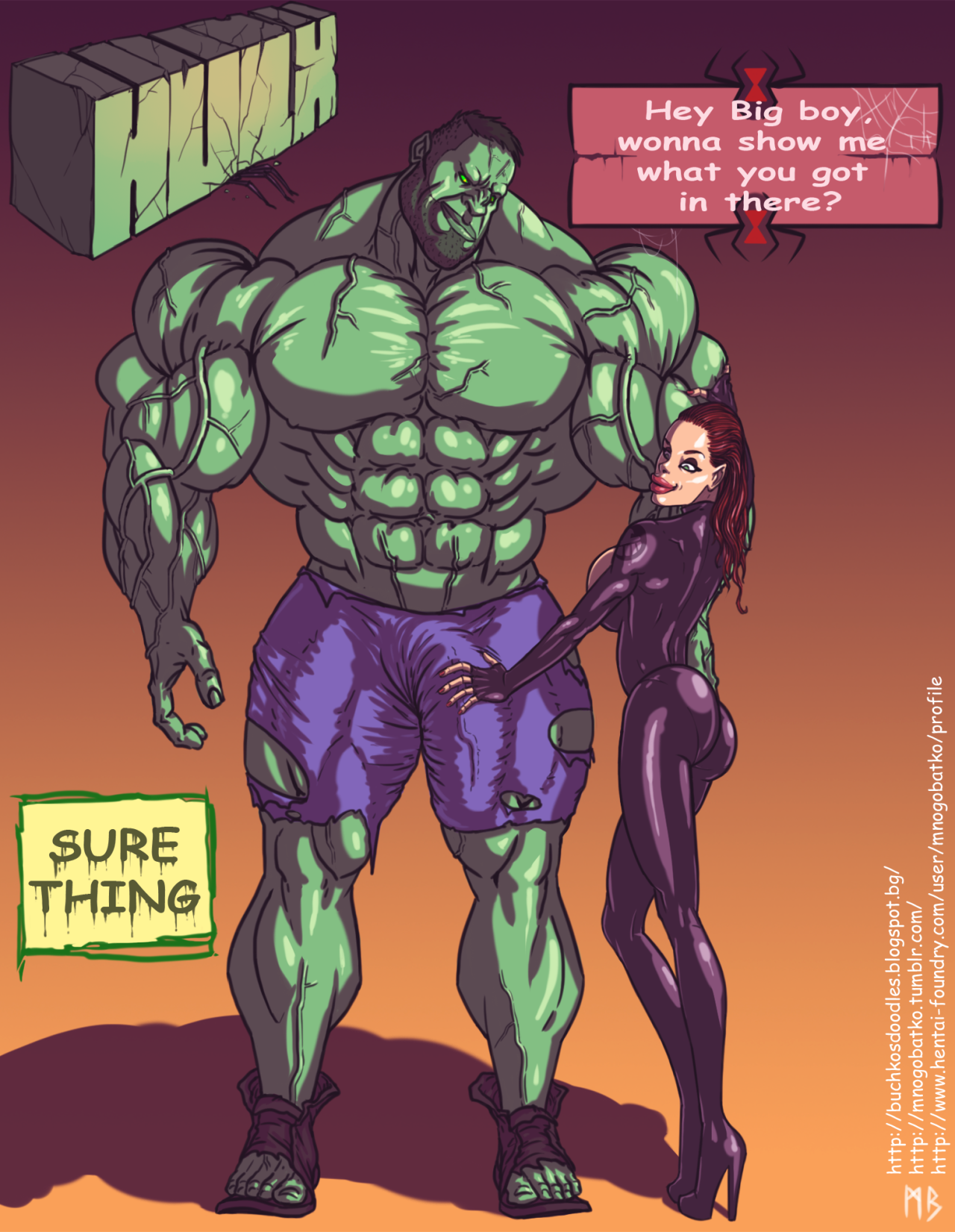 SureFap xxx porno The Avengers - [Mnogobatko] - Hulk vs Black Widow