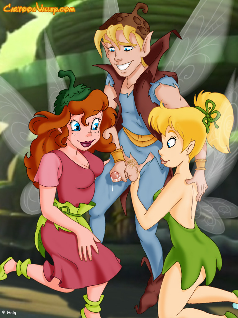 SureFap xxx porno Peter Pan - [CartoonValley][Helg] - Tinkerbell Threesome