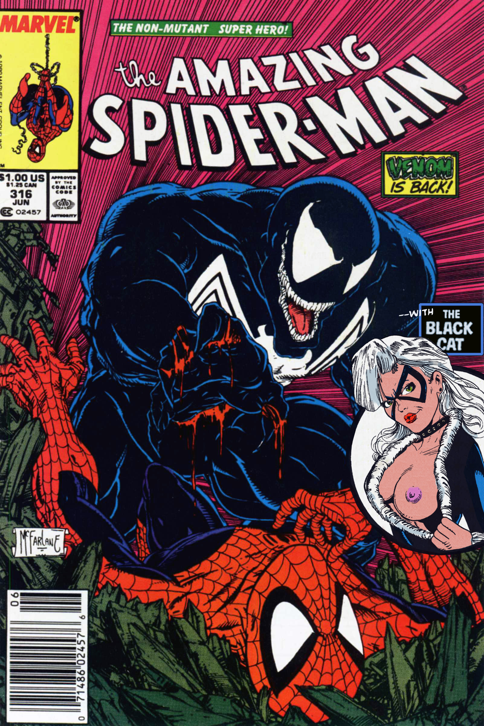 SureFap xxx porno Spider-Man - Amazing Spider-Man - Venom is Back #316 (1989) - (Un-Censor Works)
