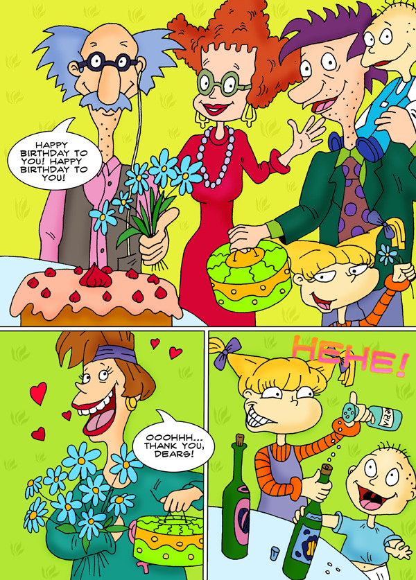 SureFap xxx porno Rugrats - All Grown Up - [CartoonValley][Comic] - Grandfather Rugrat's Birthday Is a Wild Family Orgy!