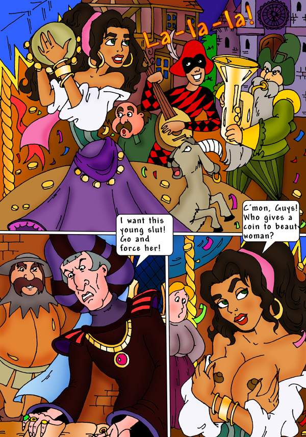 SureFap xxx porno The Hunchback of Notre-Dame - [CartoonValley][Comic] - Esmeralda fucks the Hunchback and his gargoyles