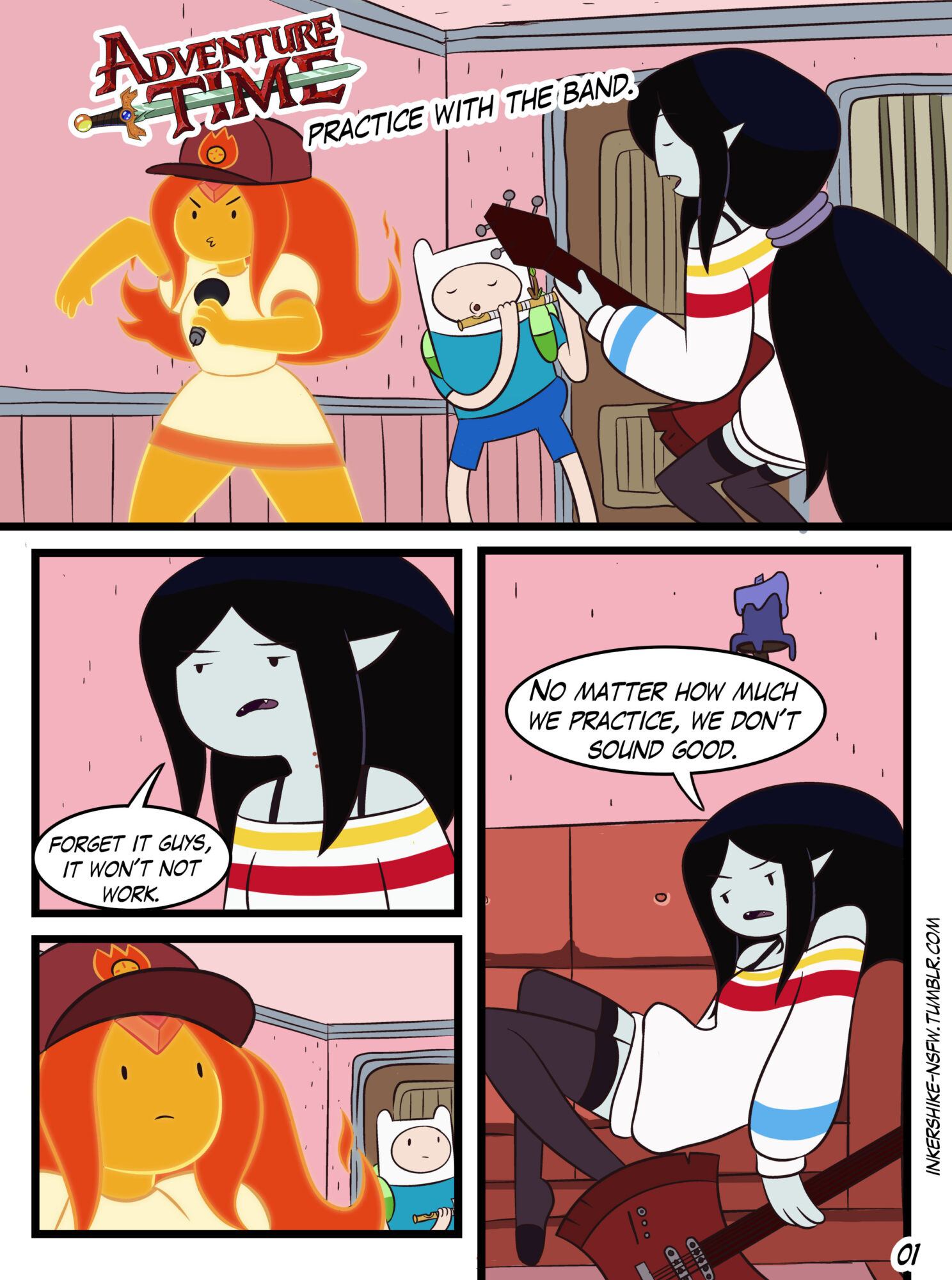 Korra Adventure Time Porn Comic - Adventure Time - [Inker Shike] - Practice With The Band xxx | SureFap