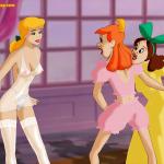 Cinderella - [CartoonValley][Helg] - Cinderella’s Sisters Force Her To Suck Their Twats