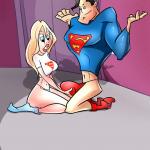 Superman - [Online SuperHeroes][Chupa] - Superman Makes Supergirl Spray His Cum From Her Mouth After Fucking Her!