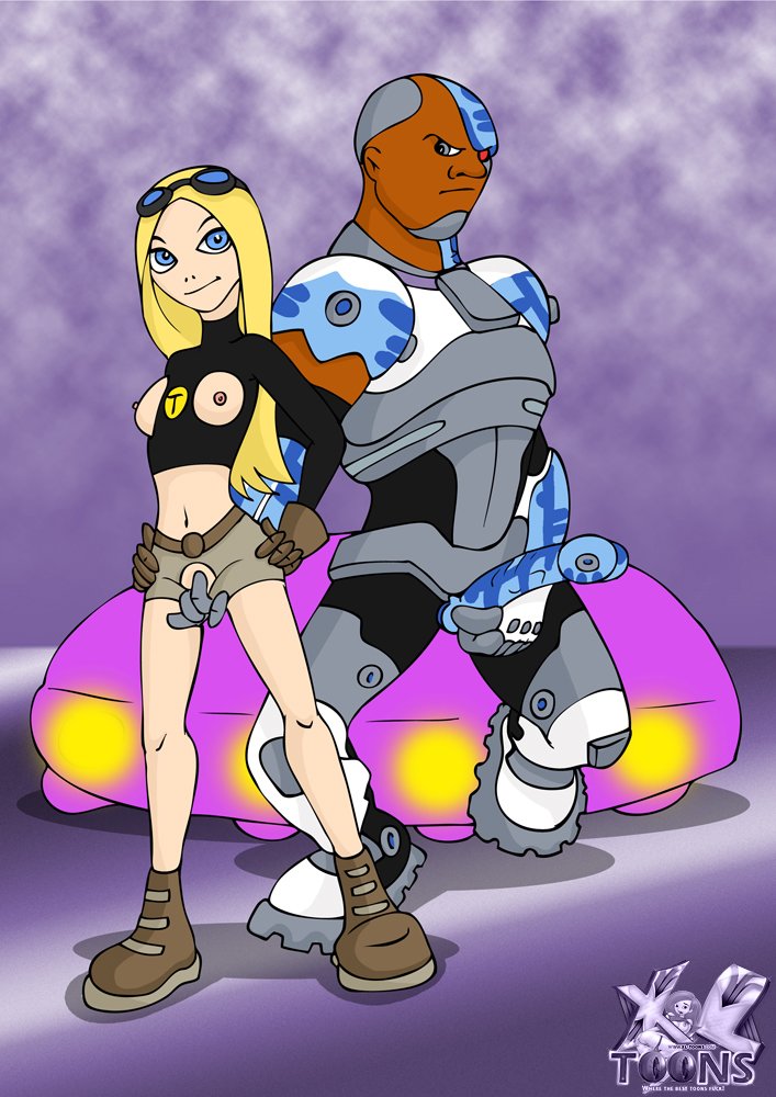 SureFap xxx porno The Teen Titans - [XL-Toons] - Sexy Terra Gets Fucked Hard By Cyborg And His Black Robot Dick