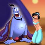 Aladdin - [XL-Toons] - Jasmine Enjoys Sex With Genie And His Big Blue Cock
