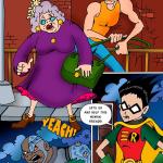 The Teen Titans - [Online SuperHeroes][Comics][37] - Teen Titans Rescue An Old Lady’s Bag of Dildos